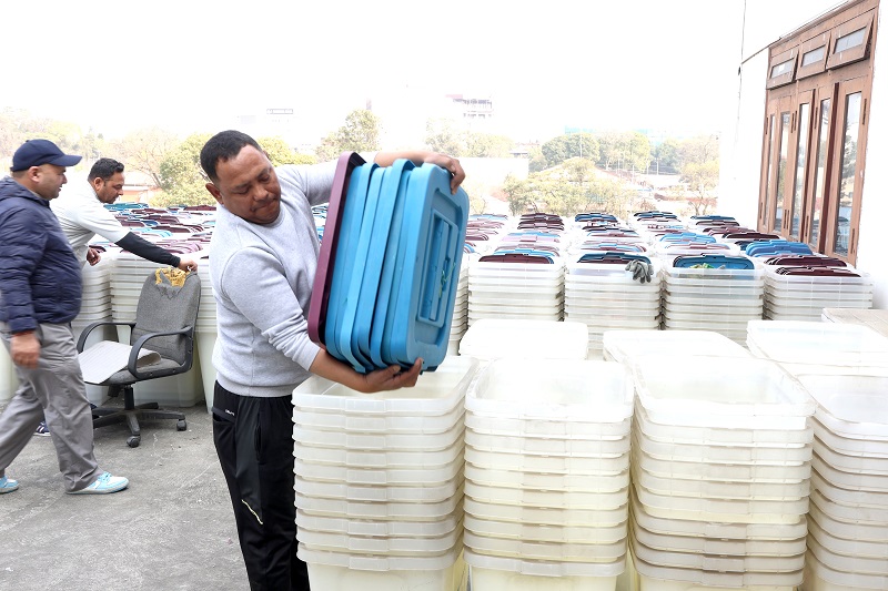 १ करोड ५३ लाखभन्दा बढी मतपत्र तयारी पूरा, आजबाट जिल्लातर्फ पठाइँदै